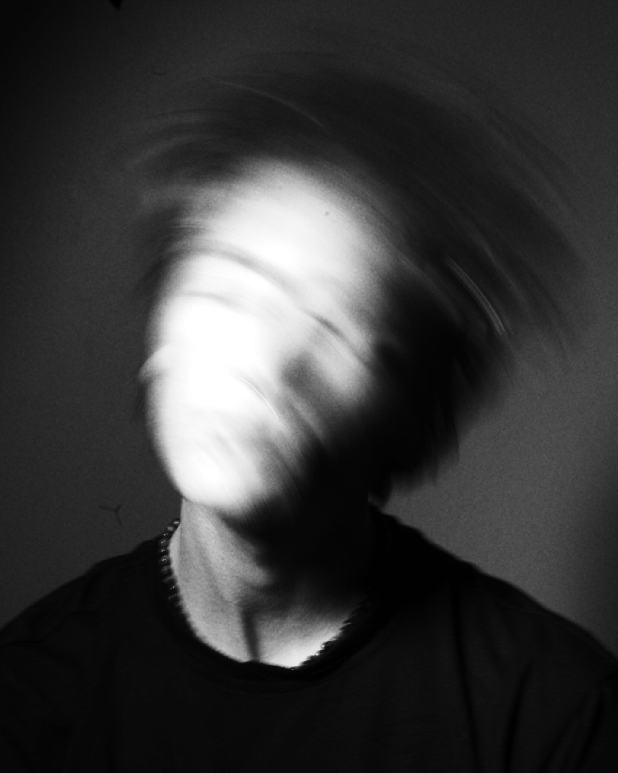 Abstract blurred portrait representing a deepfake or AI-manipulated video